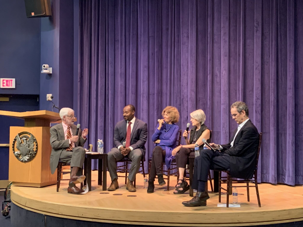Kate Hwang/The Hoya | Georgetown University’s Free Speech Project, a research initiative dedicated to analyzing trends in free speech access across the globe, hosted a panel about what exercising free speech and protest rights on campus means in a university setting Sept 4. 